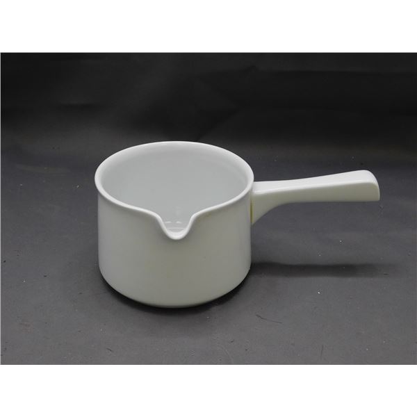 Vintage White Porcelain Milk / Sauce Pan Arzberg Germany