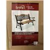 Image 2 : Bond Bench Cast Iron with Bamboo Design NOS Garden Bench