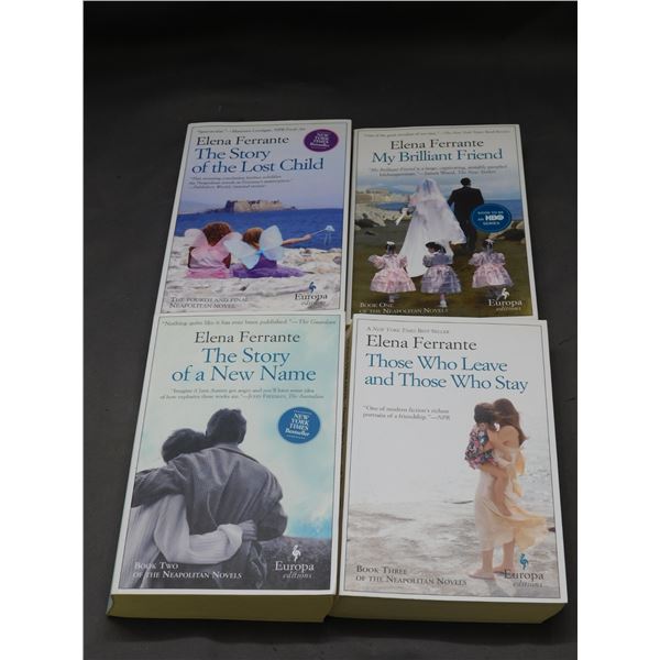 Lot of 4 Elena Ferrante Book One to Four of the Neapolitan Novels Paperback Novels