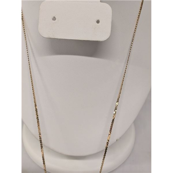 24" 585 (14k) Gold Curb Chain Necklace 5.5 grams