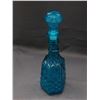 Image 2 : Vintage Blue Turquoise Decanter 14"
