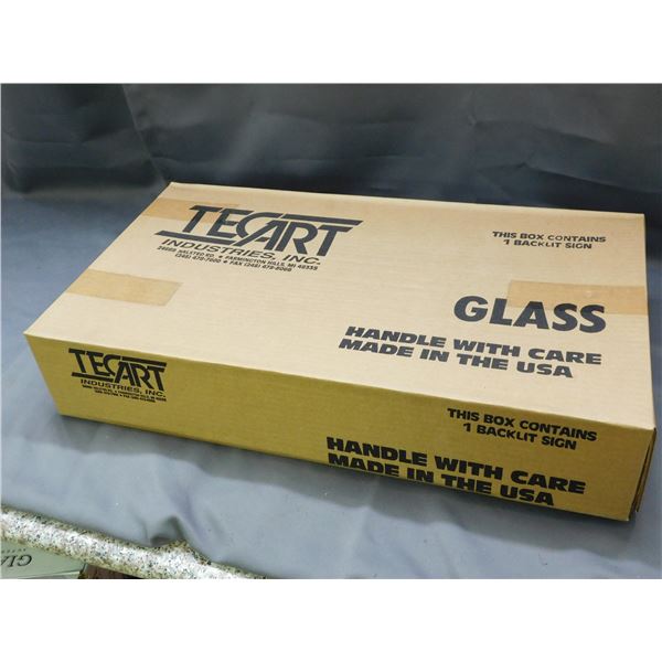 Tecart Industries Backlit Sign BRAND NEW SEALED