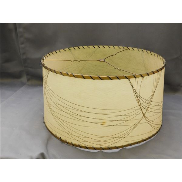Vintage Fiberglass Lamp Shade 18" Diameter 10" Wide