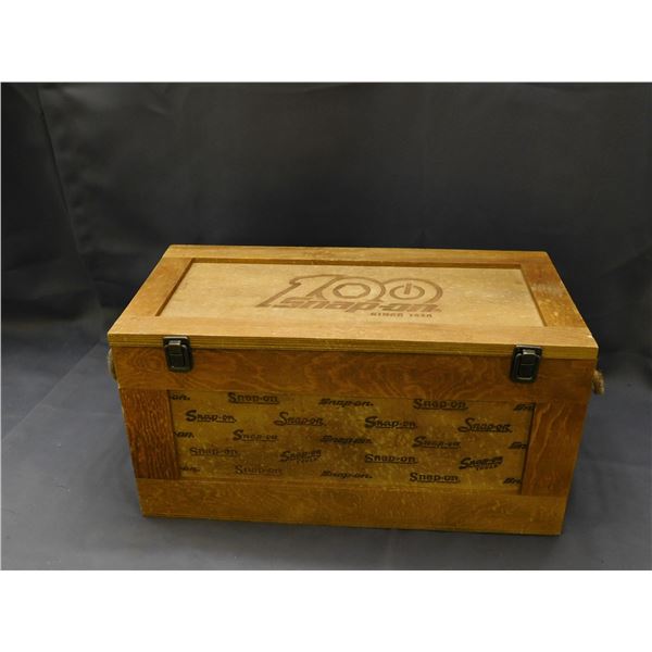 Wooden Snap-on Tool Box 18" x 9" x 9"