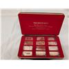 Image 1 : The Silver Mint Silver Nations Ingots Set of 12 20 Grams Each