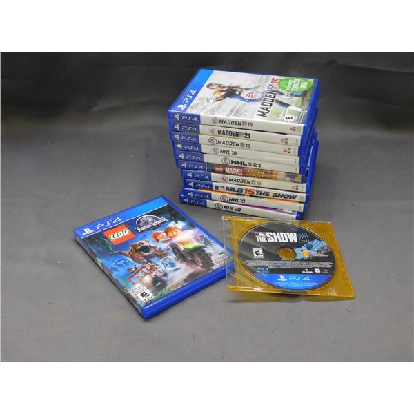 Lot of 12 PS4 Games MADDEN , NHL, etc