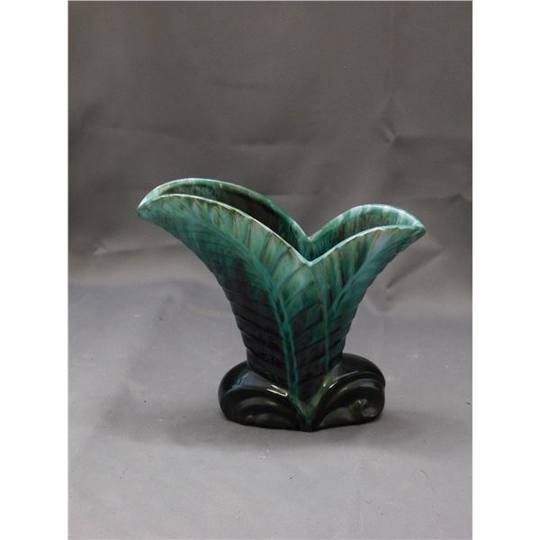 Blue Mountain Pottery Twin Leaf Vase Pottery Ceramic