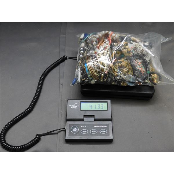 4lb Bag of Assorted Costume Jewelry