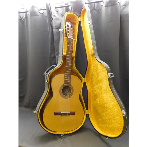 Wooden Acoustic Guitar Unmarked with Hardshell Case