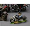 Image 2 : Lot of 3 Resin Motorcycle Figurines