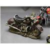 Image 3 : Lot of 3 Resin Motorcycle Figurines