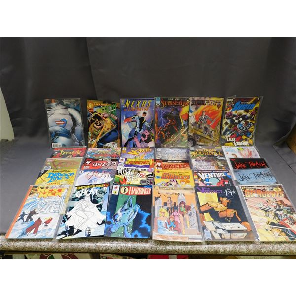 Lot of 30 Indie Publishers Comic Books Jake Thrash, Stark Future, NEXUS, VENTURE, BREED, etc