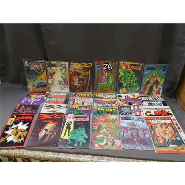 Lot of 30 Indie Comics, 300, Trol Lords, ZD, Elf Quest, etc