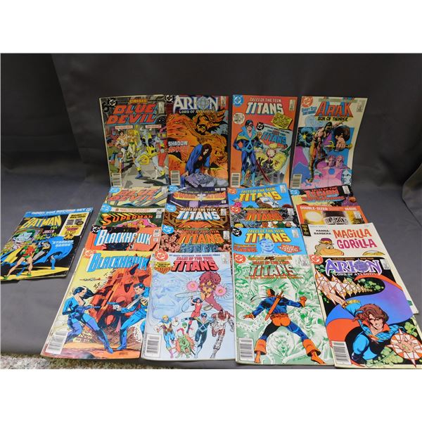 Lot of 21 DC Comics ARAK, Blue Devil, Teen Titans, Arion, Blackhawk