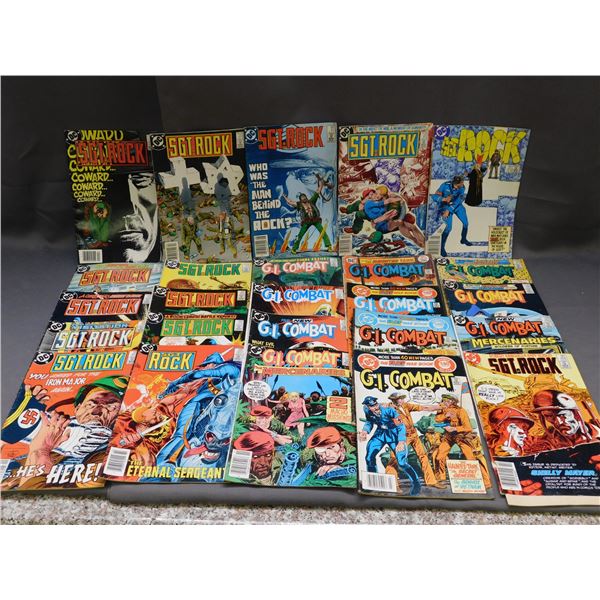 Lot of 25 Vintage War Comics SGT Rock, GI Combat