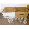Image 1 : Large Lot of Crystal Stemware 40pcs Various Styles Brandy, Wine, Dessert, Cocktail