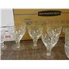 Image 3 : Large Lot of Crystal Stemware 40pcs Various Styles Brandy, Wine, Dessert, Cocktail