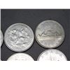 Image 4 : Lot of 6 Canadian Silver Dollars 1968 and Up