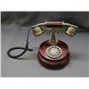 Image 1 : Antique Style Candlestick Wooden Rotary Telephone Reproduction