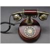 Image 2 : Antique Style Candlestick Wooden Rotary Telephone Reproduction