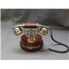 Image 3 : Antique Style Candlestick Wooden Rotary Telephone Reproduction