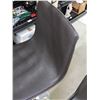 Image 6 : Lot of 3 Modern Vinyl Bar Stools *some wear*