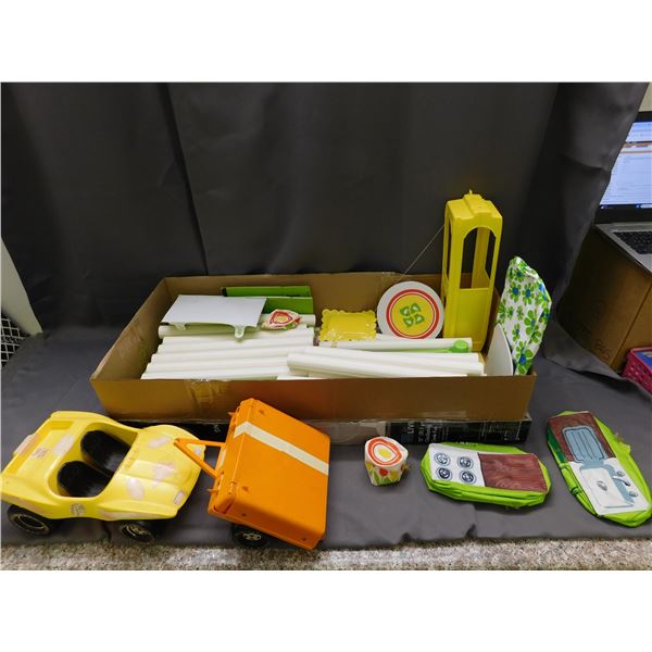 Vintage Inflatable Barbie Doll Playset, Furniture Accessories