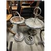 Image 1 : Pair of Metal Ash Trays Floor Standing (as is)