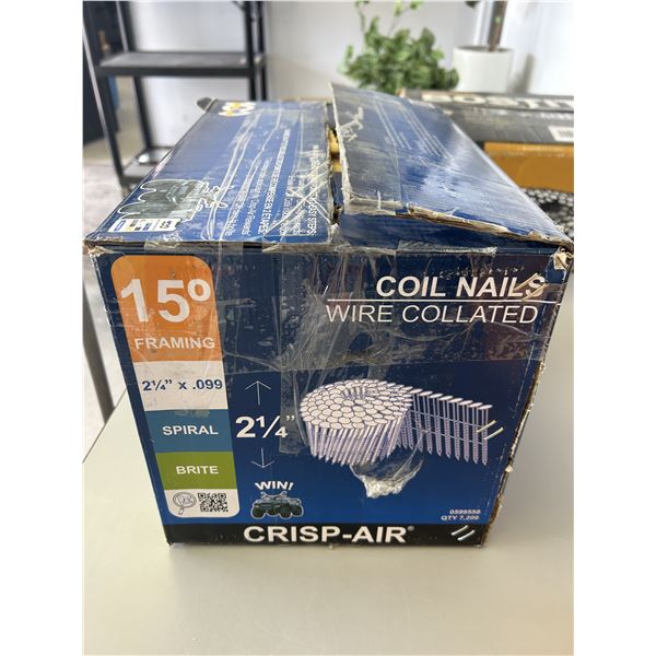 15 Degree Coil Nails 2 1/4” x .099 Spiral 7200