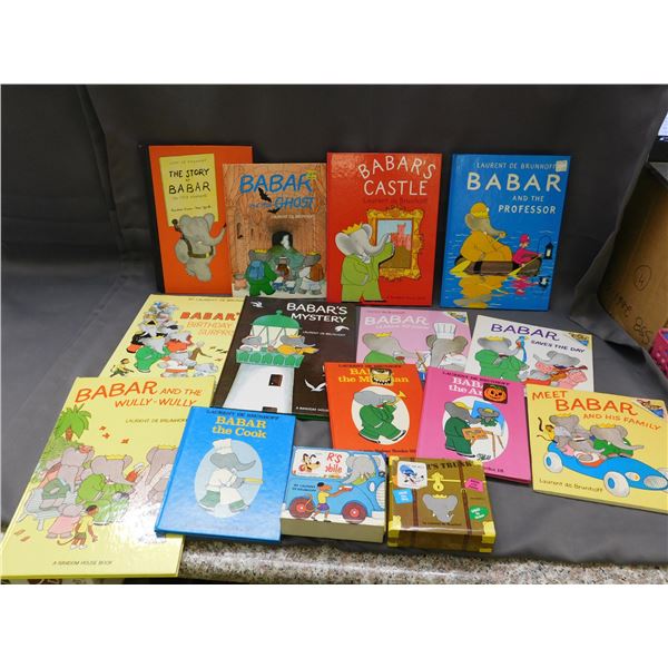 Lot of Vintage Babar Books "Little Babar Books", Random House, etc