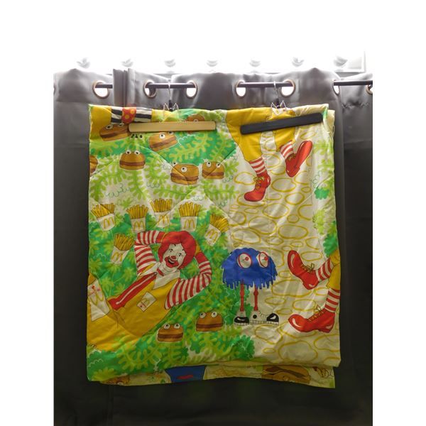 Vintage McDonalds Kids Comforter Blanket