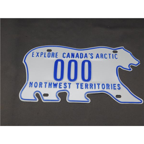 Canada Northwest Territories License Plate 000