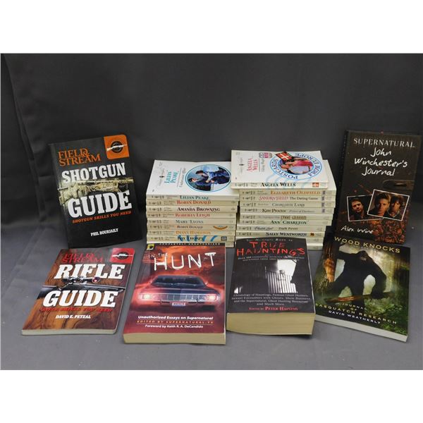 Lot of Assorted Books Supernatural, Supernatural, Rifle Guide, Harlequin Presents