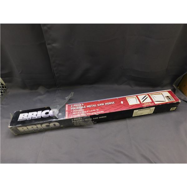 BRICO Foldable Metal Saw Horse