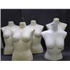 Image 1 : Lot of 4 Female Torso Hanging Mannequins and 1 Standing Torso