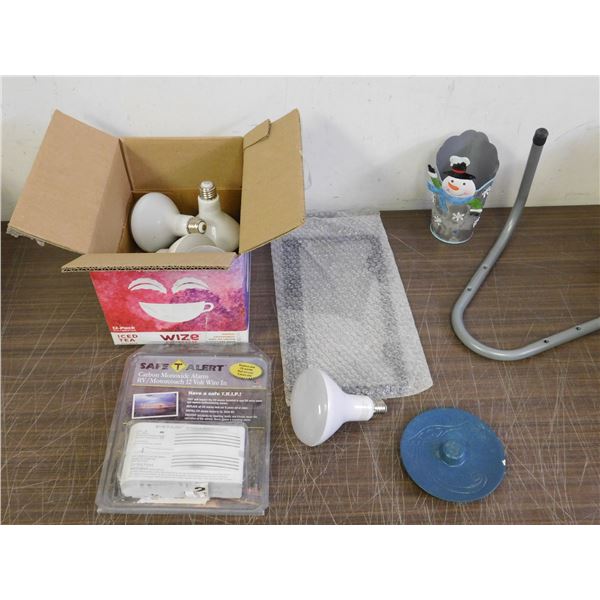 END OF THE RUN Light Bulbs, License Plate Frame, Pottery, etc