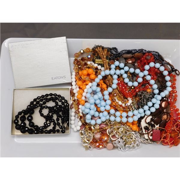15 Assorted Fashion Necklaces, Rhinestones, Beads Etc