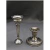 Image 2 : Birks Sterling Candleholder  & F.H.A Sterling Vase