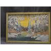 Image 1 : Framed Original Winter Scene Painting Art Board