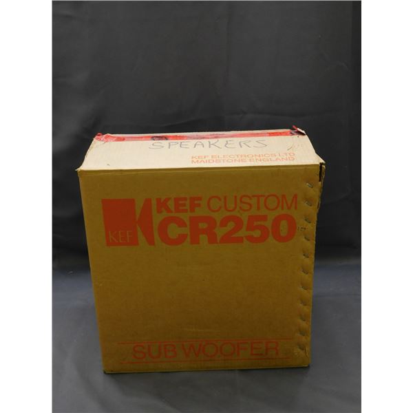 Pair of Kef Custom CR250 In Wall Speakers NOS (need refoam)