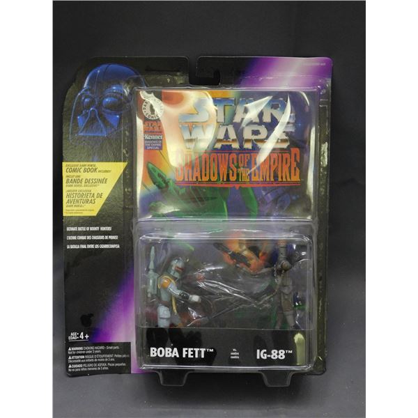 Star Wars "Shadows of the Empire" Boba Fett vs. IG-88 Figures & Comic