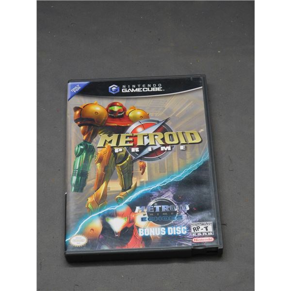 Nintendo Metroid Prime Game with Bonus Metroid Prime 2 Demo Game Gamebue CIB