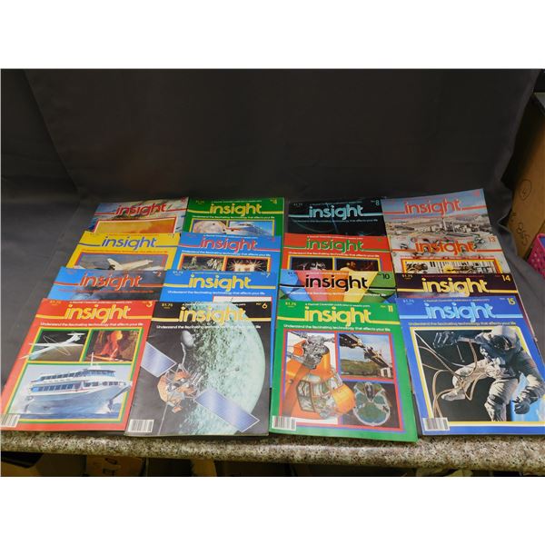 Lot of 16 Insight Magazine Technology Magazines from 1980s