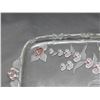 Image 6 : Mikasa Toska Crystal Cherry Blossom Serving Tray Pink and Frosted Crystal Glass