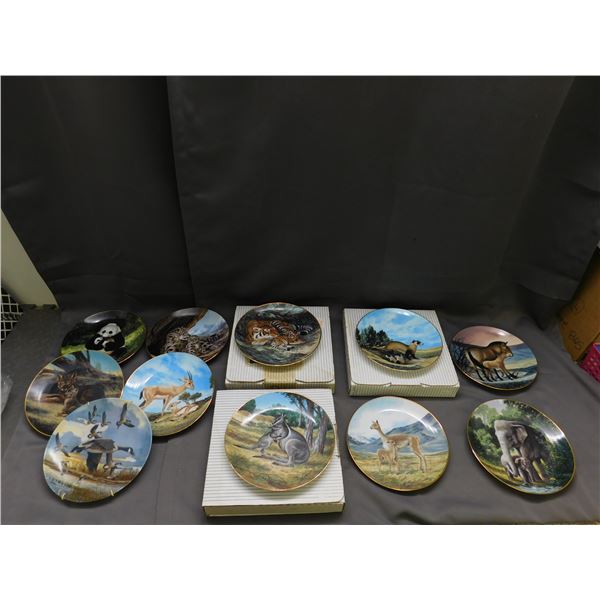 Lot of 11 Collectible Plates Bradford Exchange