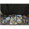 Image 1 : Lot of 11 Collectible Plates Bradford Exchange