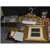 Image 4 : Lot of Assorted Household Trinket Trays, Picture Frames, Crystal Tasting Series Cups, Coasters, etc