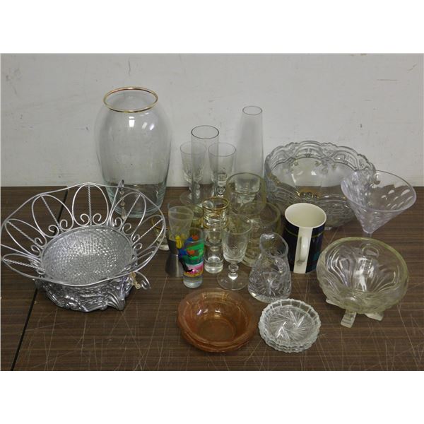 END OF THE RUN Assorted Glassware