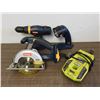 Image 1 : Lot of 4 Ryobi Power Hand Tools (no batteries) P206, P700, P501 and Charging Dock
