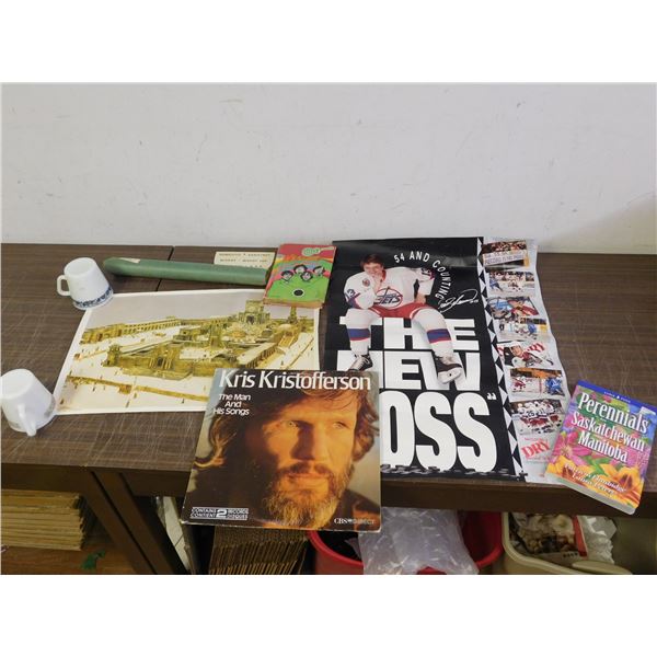 END OF THE RUN Jets Selanne Poster, Kris Kristofferson, Holy Temple Poster, Sports Related